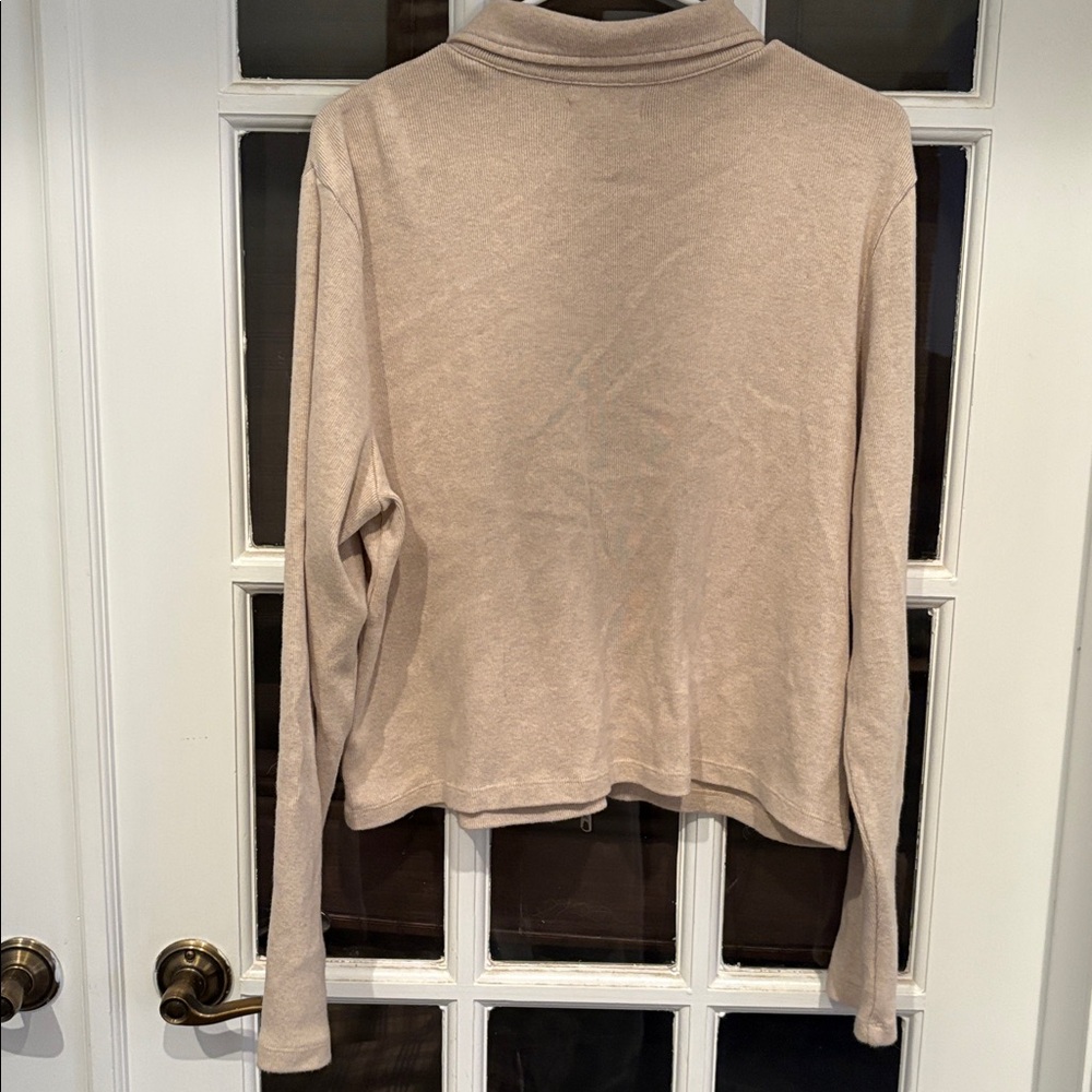 Madewell Ribbed Zip Front Tee - Picture 3 of 11